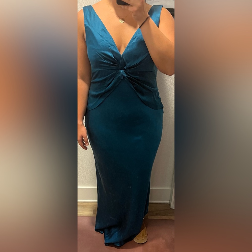 Cachet Teal Evening Gown